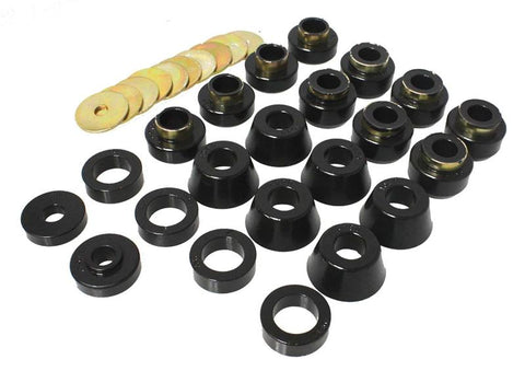 Energy Suspension 87-96 Jeep Wrangler Black Body(cab) Mount Set - 2.4105G