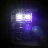 AlphaRex 11-16 Ford F-350 SD NOVA LED Proj Headlights Plank Style Alpha Blk w/Activ Light/Seq Signal - 880147