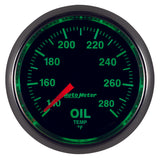 Autometer GS Series 2-1/16in Oil Temperature Gauge 140-280 Degrees Electric Full Sweep - 3856