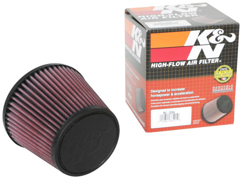 K&N Universal Clamp-On Air Filter 2.75in Flange ID x 5.875in Base OD x 4.5in Top OD x 5in Height - RU-5284