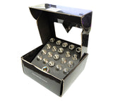 NRG 200 Series M12 X 1.5 Titanium Lug Nut Set - 21 Pc w/Lock Key Socket - Silver - LN-T200SL-21