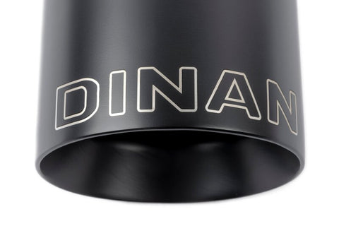 Dinan Double-Walled 4.5in Clamp-On Exhaust Tip - Black - 4.5in Outlet / 3.25in Inlet - D663-0644-BOX