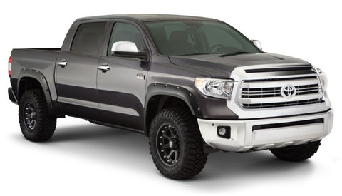 Bushwacker 14-18 Toyota Tundra Fleetside Pocket Style Flares 4pc 66.7/78.7/97.6in Bed - Black - 30918-02
