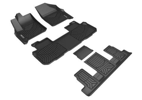 3D MAXpider 18-23 Chevrolet Traverse 7-Seat Maxtrac Black R1 R2 R3 - A5CH08601809