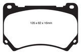 EBC 11+ Hyundai Equus 4.6 Redstuff Front Brake Pads - DP31849C