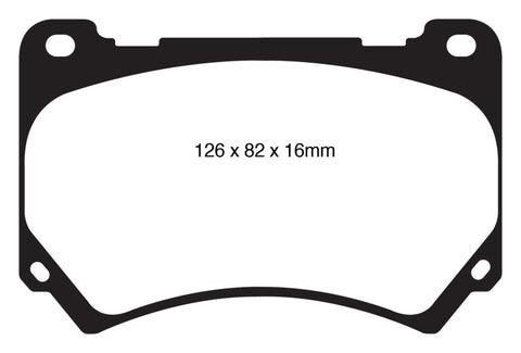 EBC 11+ Hyundai Equus 4.6 Redstuff Front Brake Pads - DP31849C