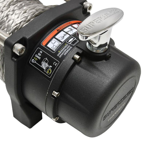 Superwinch 9500 LBS 12V DC 3/8in x 80ft Synthetic Rope Tiger Shark 9500 Winch - 1595201