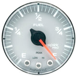 Autometer Spek-Pro Gauge Fuel Level 2 1/16in 0-270 Programmable Slvr/Chrm - P312218
