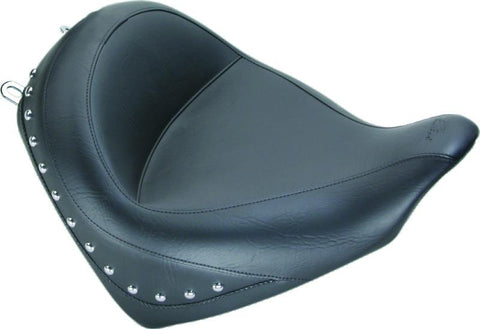Mustang 10-21 Honda VT1300CX Fury Wide Touring Solo Seat w/Studs - Black - 76280