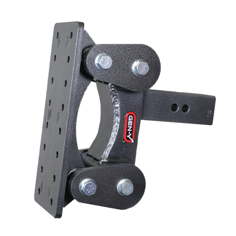 Gen-Y The Boss Torsion-Flex Pintle Plate 2.5in Shank 6.5in Drop 2.4K TW 21K Hitch - GH-1301