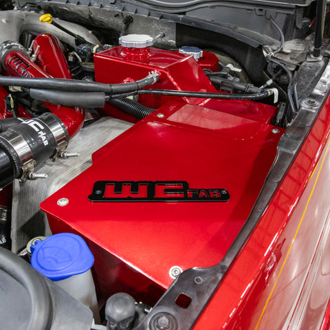 Wehrli 17-24 6.7L Power Stroke Coolant Tank and Battery Box Kit - WCFab Red - WCF100203-RED