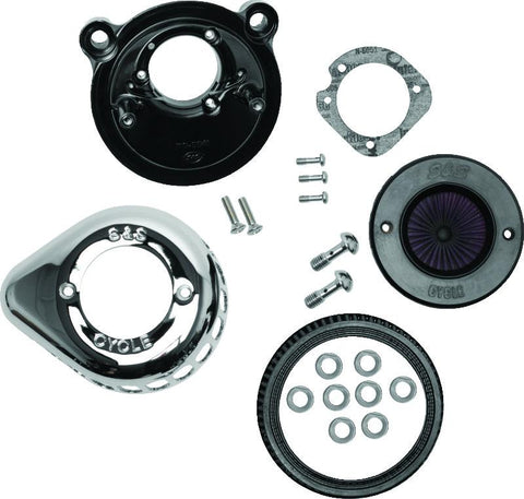 S&S Cycle 2007+ XL Models Stealth Air Stinger w/ Chrome Teardrop - 170-0725A
