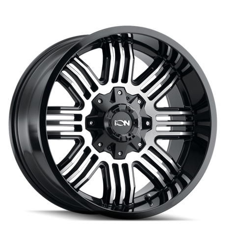 ION Type 144 20x9 / 5x127 BP / 18mm Offset / 87.1mm Hub Black/Machined Wheel - 144-2952B18