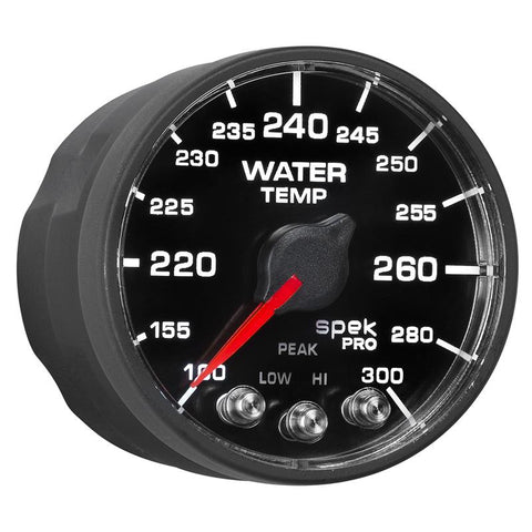 Autometer Spek-Pro - Nascar 2-1/16in Water Temp 100- 300F Bfb Ecu - P546328-N2