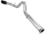aFe Atlas 5in DPF-Back Aluminized Steel Exh Sys Ford Diesel Trucks 11-14 v8-6.7L td wrinkled blk tip - 49-03055-B