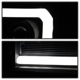Spyder 07-13 GMC Sierra 1500-3500 Ver 2 Proj Headlights - DRL LED - All Blk PRO-YD-GS07V2-LBDRL-BKV2 - 5086037