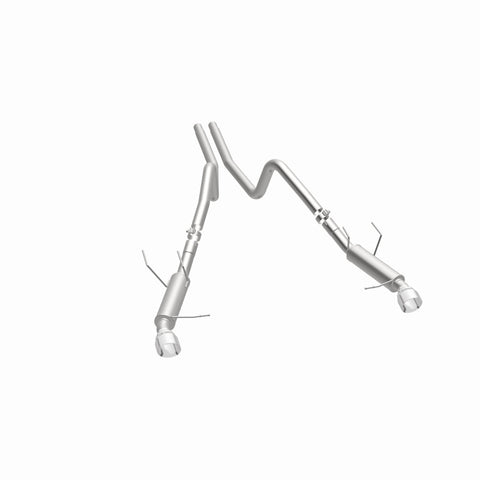 Magnaflow 2014 Ford Mustang V6 3.7L Comp Series Dual Split Rear Polished Stainless C/B Perf Exhaust - 15245
