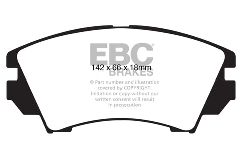 EBC 10+ Buick Allure (Canada) 3.0 Redstuff Front Brake Pads - DP32014C
