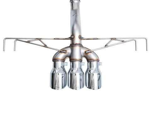 AWE Tuning 2023 Honda Civic Type R FL5 Track Edition Exhaust w/ Triple Chrome Silver Tips - 3020-52287