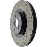 StopTech 13-18 Lexus GS350 Slotted & Drilled Front Right Rotor - 127.44205R