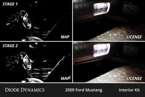Diode Dynamics 05-09 d Mustang Interior LED Kit Cool White Stage 1 - DD0515