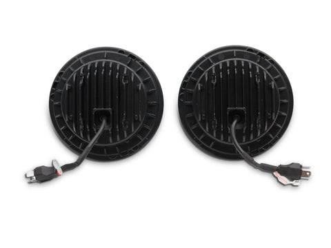 Raxiom 97-18 Jeep Wrangler TJ/JK Axial Spider LED Headlight w/ Amber DRL- Chrome Hsng (Clear Lens) - J108047