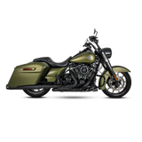 Vance & Hines 17-23 Harley Touring Models Blackbird 450 Slip-Ons - Black Contrast Finish End Caps - 46792