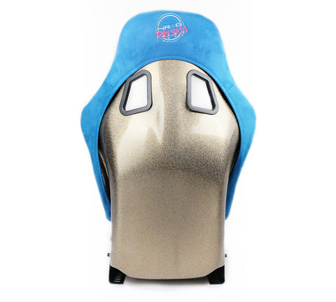 NRG FRP Bucket Seat ULTRA Edition - Medium (Blue Alcantara/Pearlized Back) - FRP-303BL-ULTRA