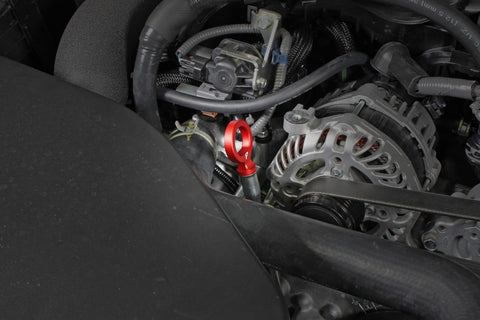 PERRIN Subaru Dipstick Handle Round Style - Red - PSP-ENG-721RD