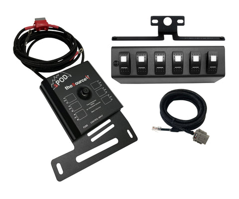 sPOD 07-08 Jeep Wrangler JK SourceLT w/Blue LED Switch Panel - 873110