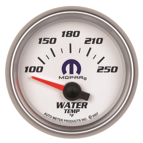 Autometer Mopar 52.4mm SSE 100-250 Degree F Water Temperature Gauge - 880030