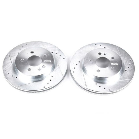 Power Stop 98-03 Mercedes-Benz ML320 Front Evolution Drilled & Slotted Rotors - Pair - EBR626XPR