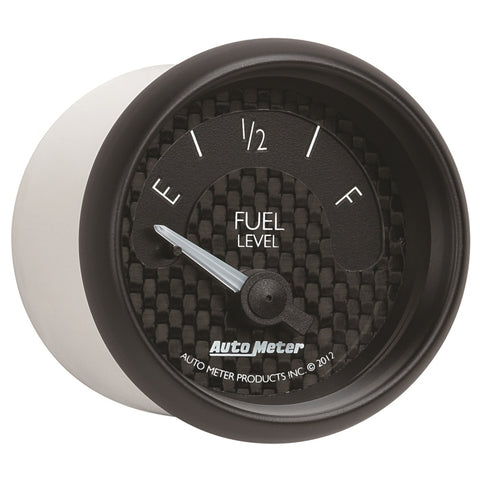 Autometer GT Series 52mm Short Sweep Electronic 240-33 ohms Fuel Level (For use w/ 3262) - 8016