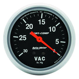 AutoMeter Gauge Vacuum 2-5/8in. 30Inhg Mechanical Sport-Comp - 3484