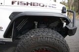 Fishbone Offroad 2018+ Jeep Wrangler JL/JLU/2020+ Gladiator JT Alum Front Fender Flares - Black - FB33455F
