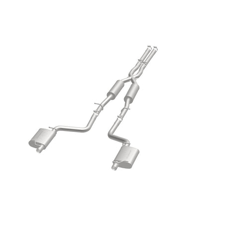 MagnaFlow Cat-Back SS 2.5in Dual Split Rear Exit (OEM Tips) 15-16 Dodge/Chrysler Charger/300 5.7L V8 - 19226