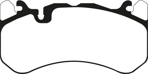 EBC 13-14 Audi RS7 4.0TT (w/Cast Iron Rotors & Trapezoid Weights) Yellowstuff Front Brake Pads - DP42081R