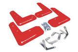 Rally Armor 13-17 Subaru BRZ / Scion FR-S Red UR Mud Flap w/ White Logo - MF23-UR-RD/WH