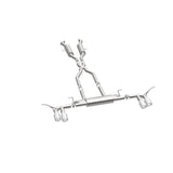 MagnaFlow Cat Back, SS, 2.5in, Quad Split Polish 4in tip 14-15 Jeep Grand Cherokee 3.6L/5.7L V6/V8 - 19193