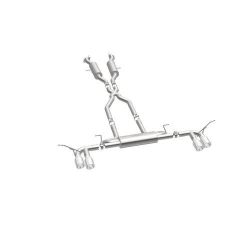 MagnaFlow Cat Back, SS, 2.5in, Quad Split Polish 4in tip 14-15 Jeep Grand Cherokee 3.6L/5.7L V6/V8 - 19193