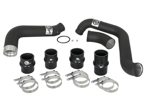 aFe BladeRunner 3in/3-1/2in Black Intercooler Tubes Hot/Cold 2017 GM Diesel Trucks V8 6.6L (td) L5P - 46-20334-B