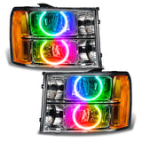 Oracle 07-13 GMC Sierra SMD HL - Round Ring Design - ColorSHIFT w/o Controller - 8165-334