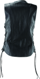 River Road Sapphire Leather Vest Black Womens - Small - 094444