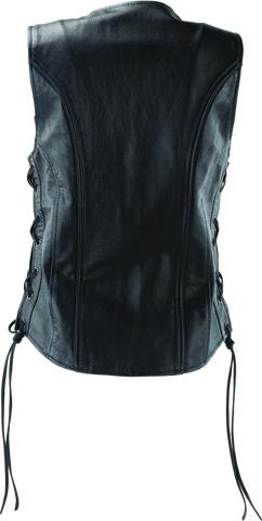 River Road Sapphire Leather Vest Black Womens - Small - 094444