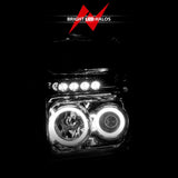 ANZO 2008-2010 Ford F-250 Projector Headlights w/ Halo Chrome (CCFL) - 111167