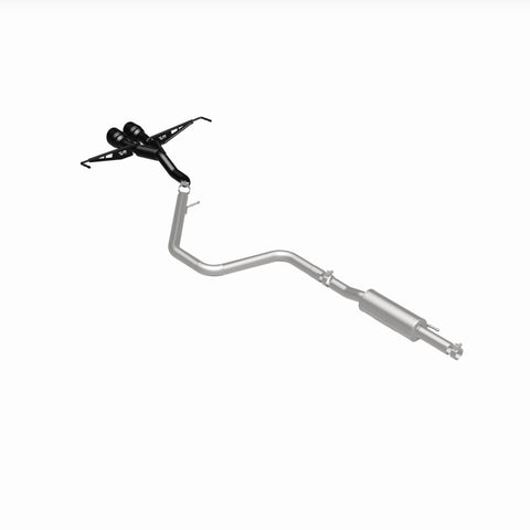 MagnaFlow 2019 Hyundai Veloster 1.6L 2.5in Center Exit Stainless Steel Cat-Back Exhaust w/Blk Tips - 19455