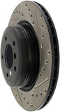StopTech 06 BMW 330 / 07-09 BMW 335 Slotted & Drilled Left Rear Rotor - 127.34080L