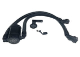 J&L 11-17 Ford F-150 5.0L / 11-14 Ford F-150 6.2L Driver Side Oil Separator 3.0- Black Anodized - 3016D-B