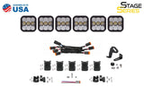 Diode Dynamics SS5 Pro Universal CrossLink 6-Pod Lightbar - White Driving - DD7256