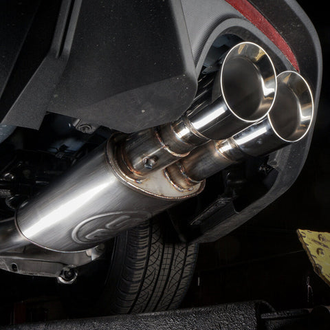 Stainless Works 2018+ Ford Mustang GT 3in Redline Series Catback H-Pipe w/Active Valves & Quad Tips - M18CBHFCV